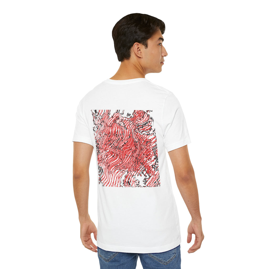 Red Rip Wave T-Shirt (back)