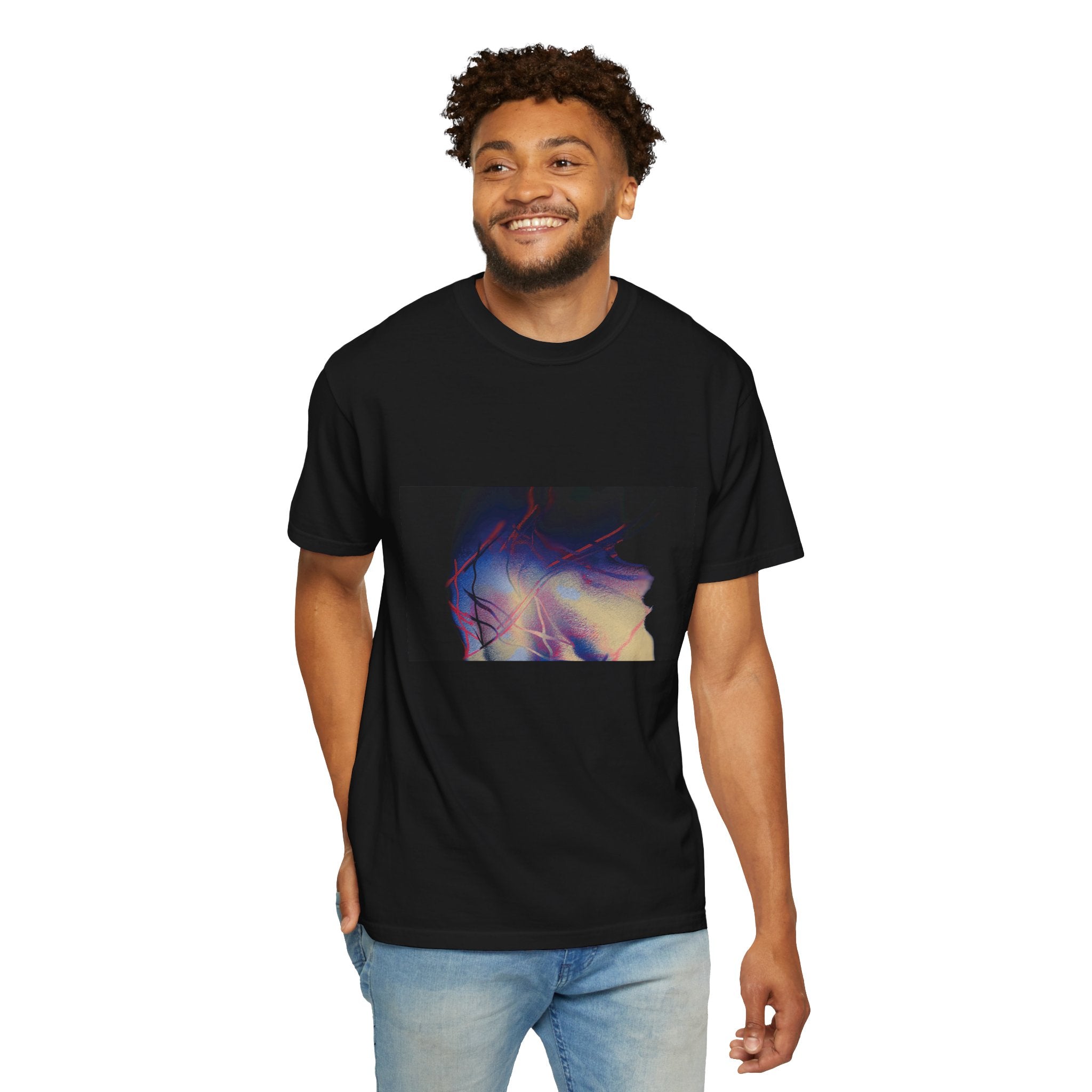 The Overwhelm T‑Shirt — Triptych Vaporwave Graphic Tee