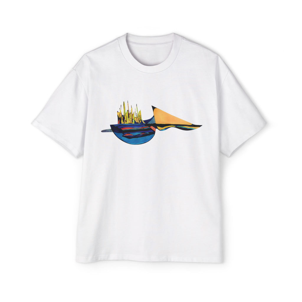 Sailing Illusion Abstract | Unisex Oversized Tee