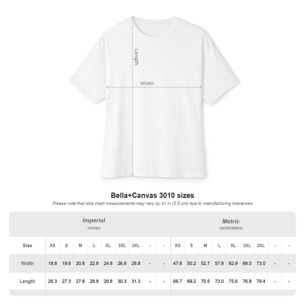 Abstract Red Wave Tee — Oversized Boxy T-Shirt