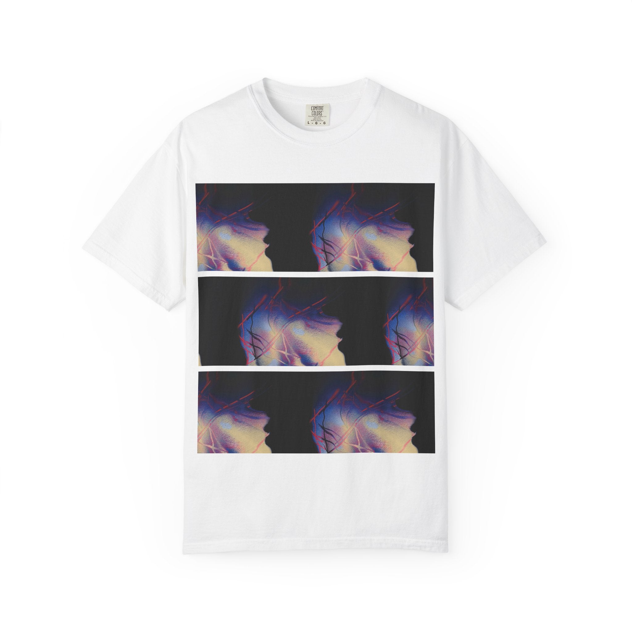 The Overwhelm T‑Shirt — Triptych Vaporwave Graphic Tee