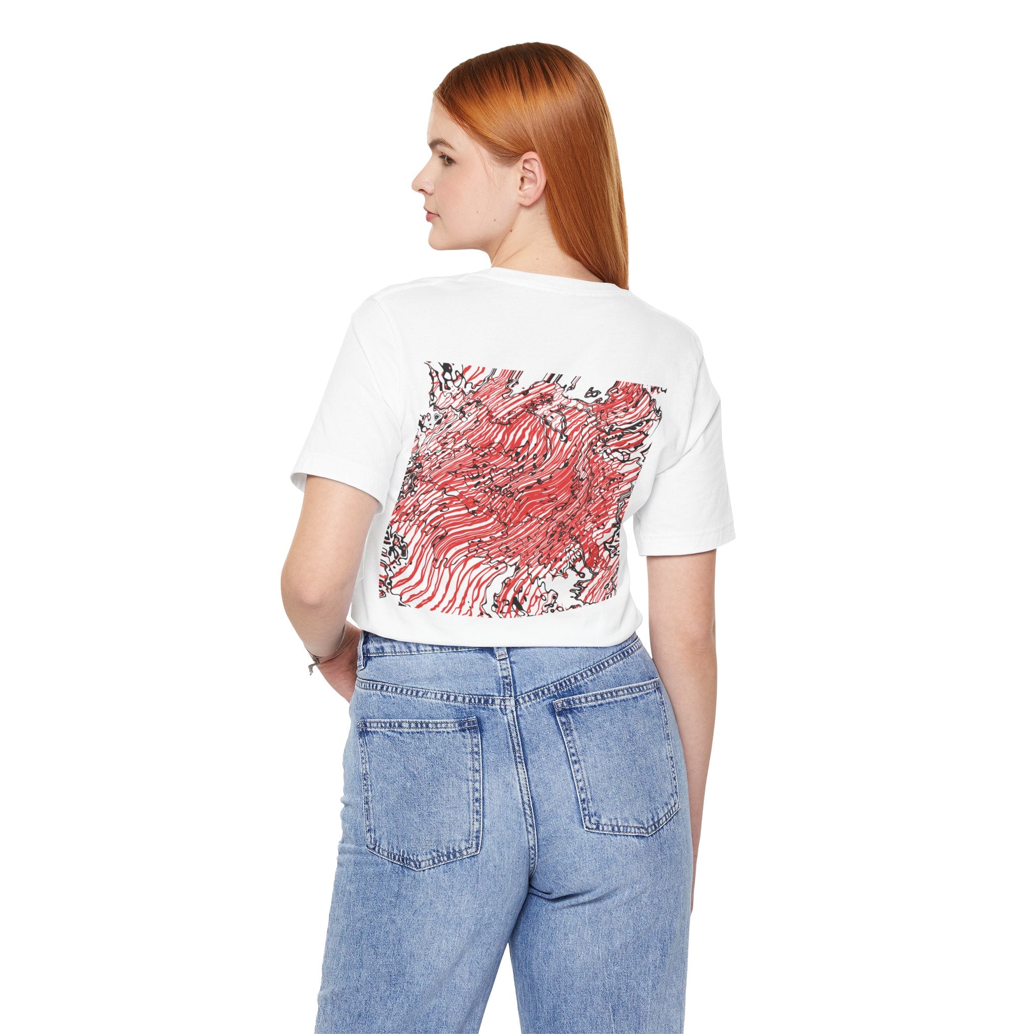 Red Rip Wave T-Shirt (back)