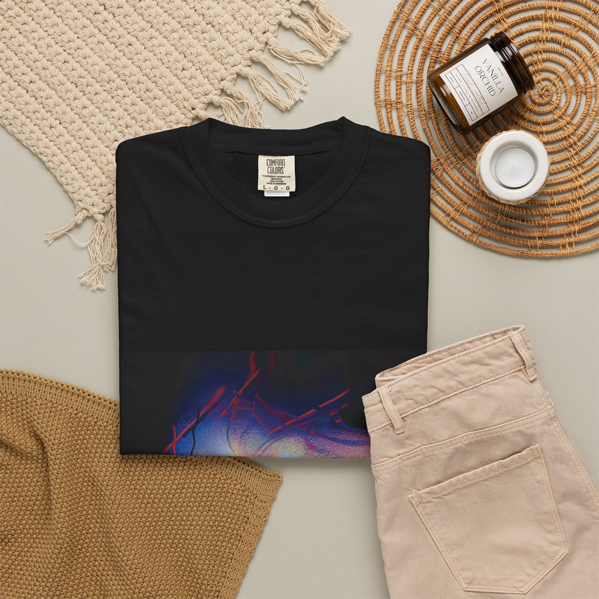 The Overwhelm T‑Shirt — Triptych Vaporwave Graphic Tee