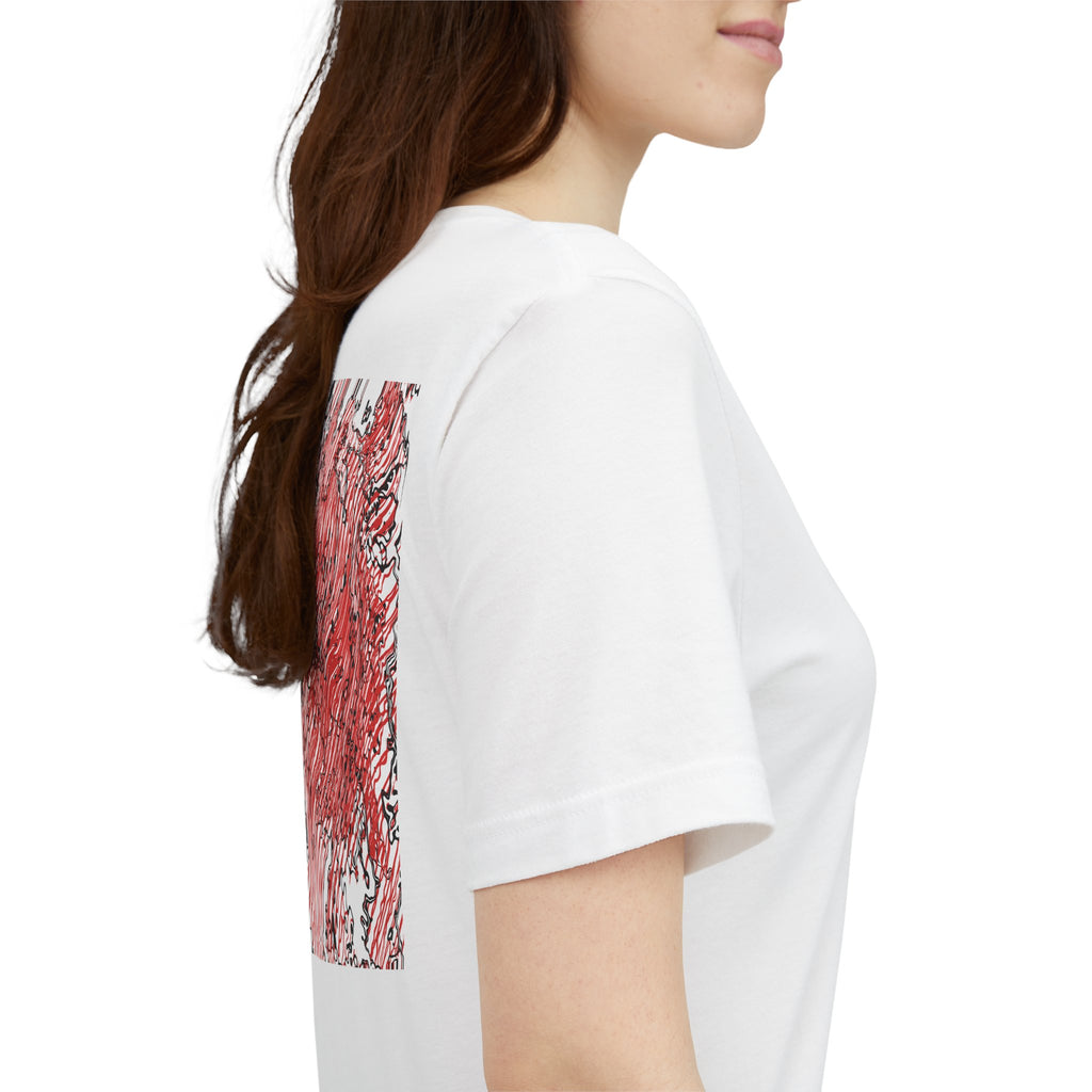 Red Rip Wave T-Shirt (back)
