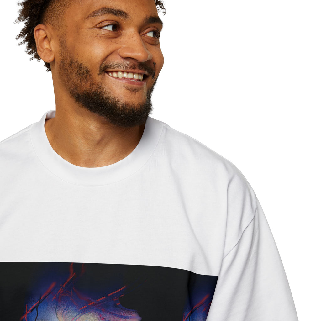 The Overwhelm Unisex T‑Shirt — Triptych Vaporwave Graphic Tee