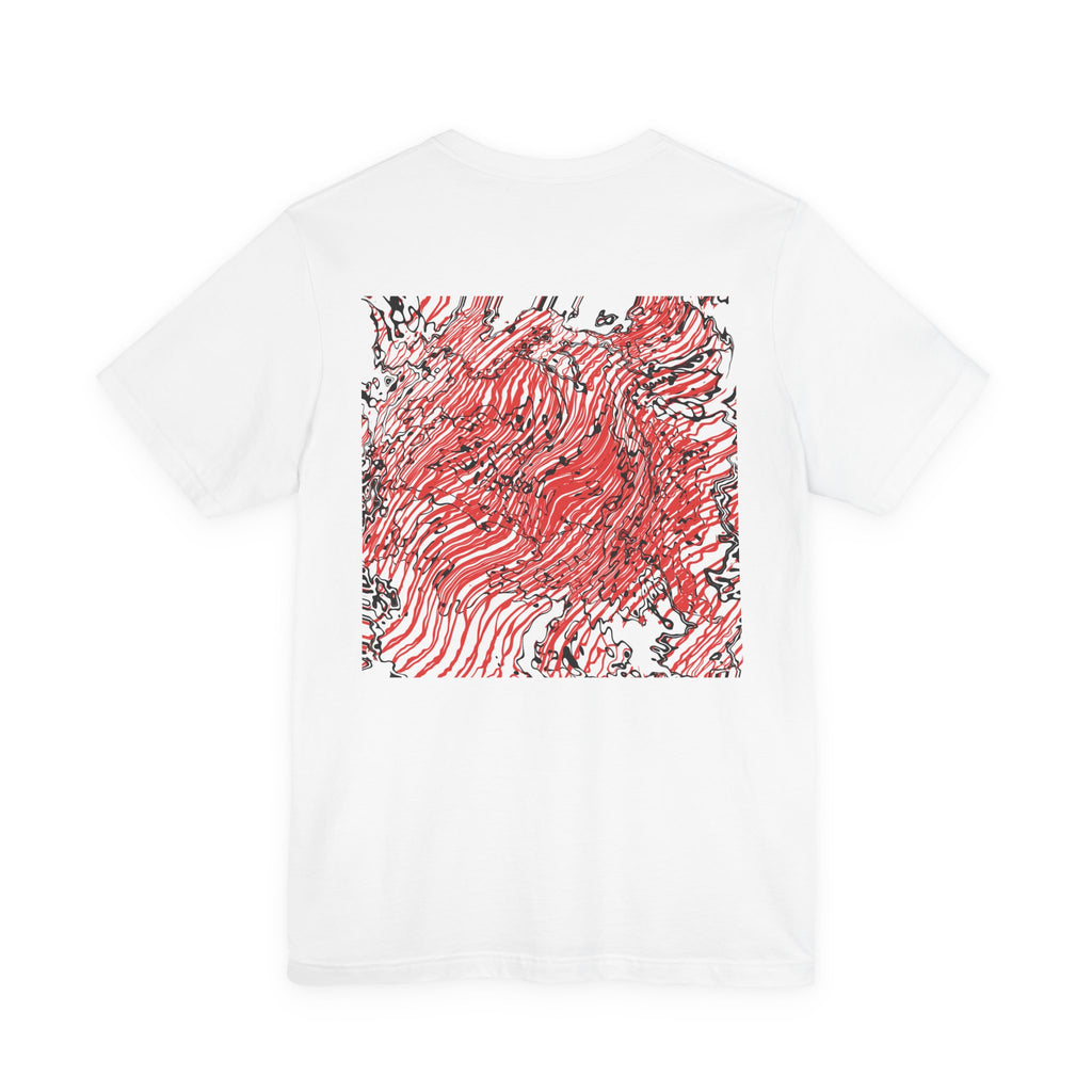 Red Rip Wave T-Shirt (back)